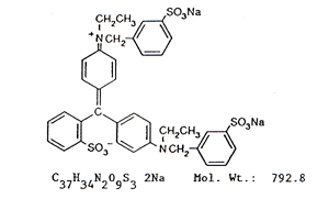 Chemical Formula and Molecular Weight of Acid Blue 9