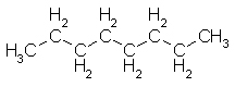 structural formula for n-Octane