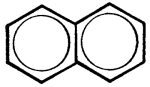 Structural formula of naphthalene