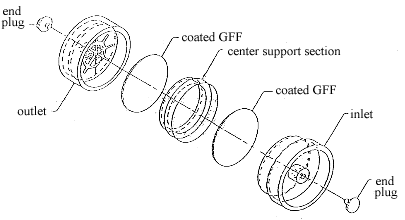 A drawing of a sampling device for maleic anhydride