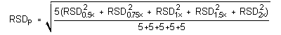 formula for pooled RSD