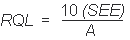 formula for reliable quantitation limit