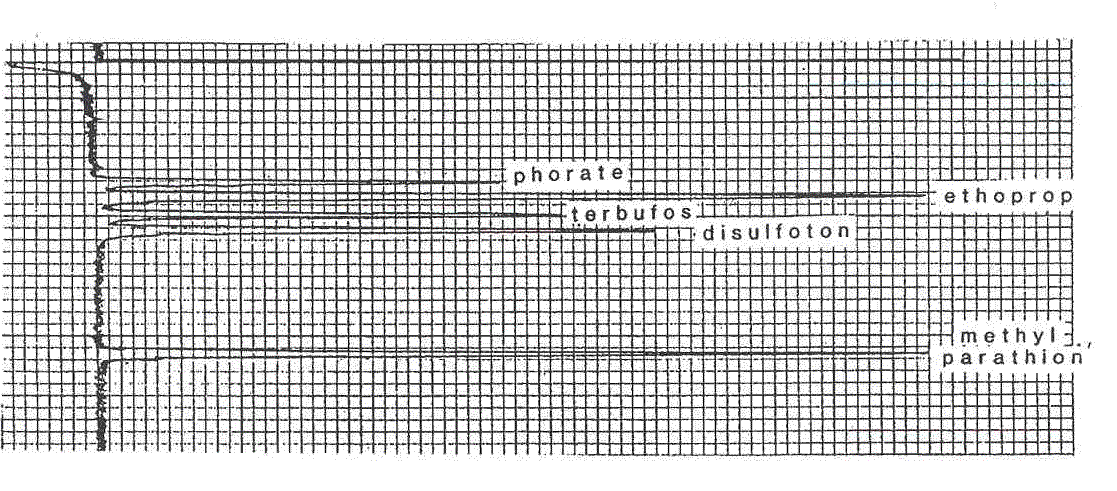 Chromatogram of Disulfoton (with other Analytes)